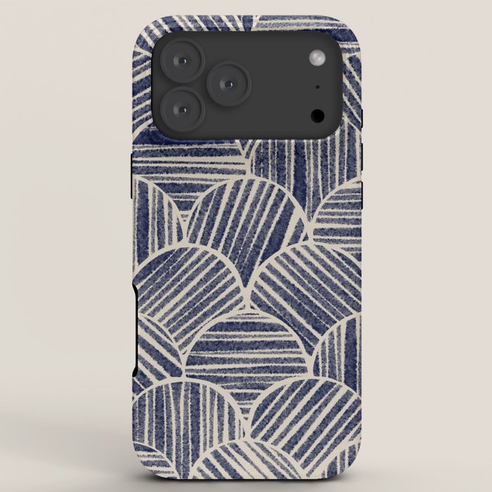 Navy Blue Striped Pattern #2 iPhone Case Gallery Image 8