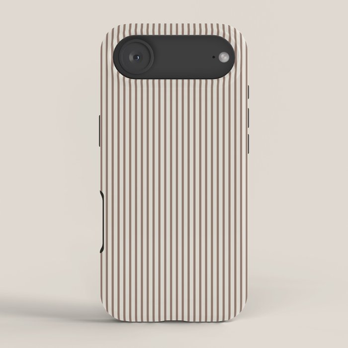 Brown And Cream Striped iPhone Case Gallery Image 2