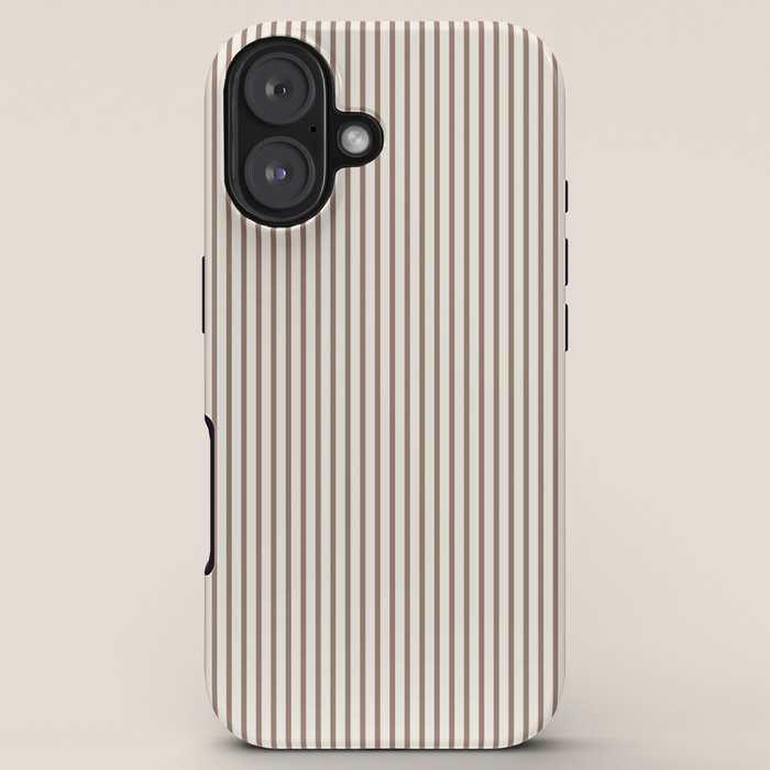 Brown And Cream Striped iPhone Case Gallery Image 5