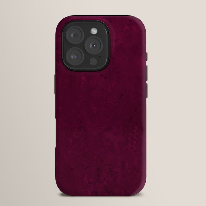 Hand painted modern abstract burgundy marble watercolor iPhone Case Gallery Image 15