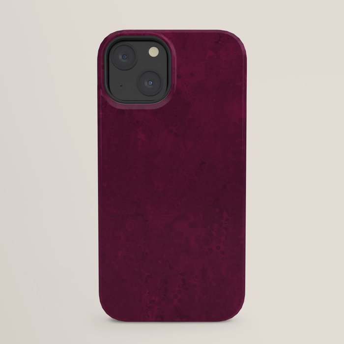 Hand painted modern abstract burgundy marble watercolor iPhone Case Gallery Image 29