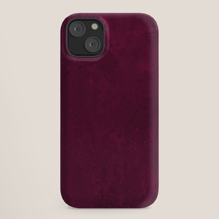 Hand painted modern abstract burgundy marble watercolor iPhone Case Gallery Image 18