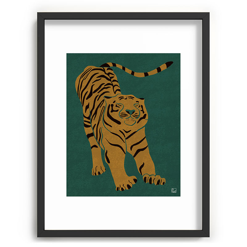 Tiger Doesn't Lose Sleep Framed Art Print Gallery Image 83
