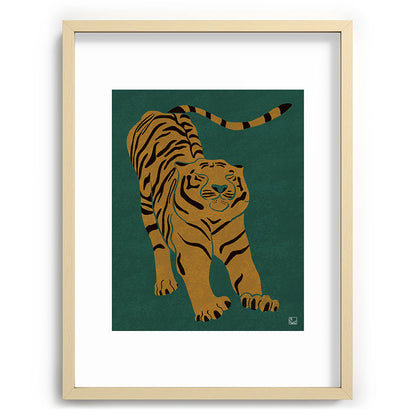 Tiger Doesn't Lose Sleep Framed Art Print Gallery Image 99