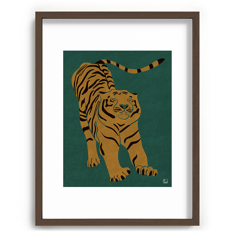 Tiger Doesn't Lose Sleep Framed Art Print Gallery Image 91