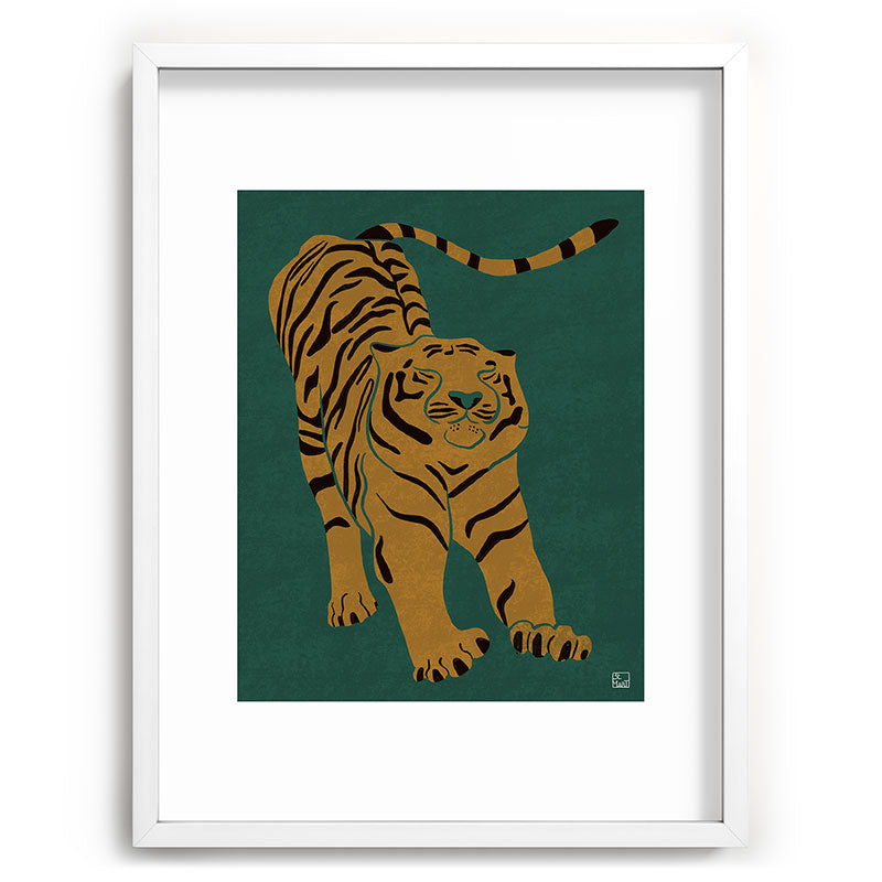 Tiger Doesn't Lose Sleep Framed Art Print Gallery Image 108