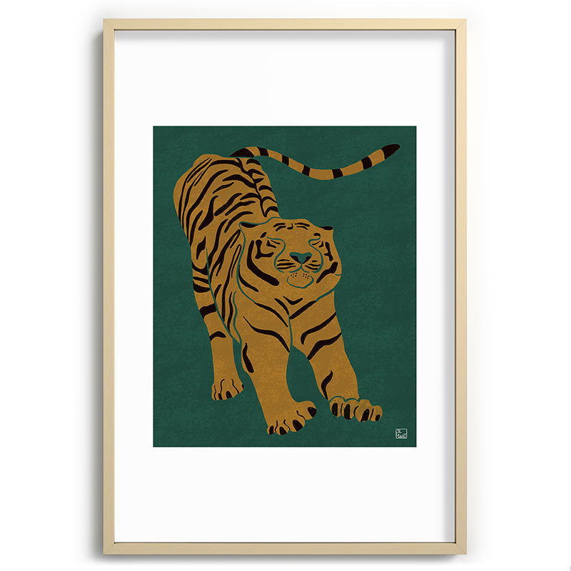 Tiger Doesn't Lose Sleep Framed Art Print Gallery Image 102