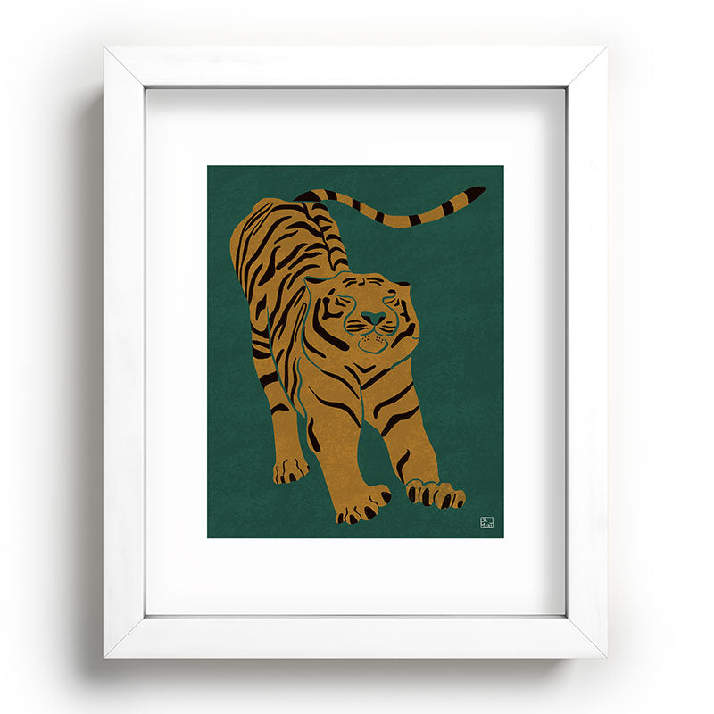 Tiger Doesn't Lose Sleep Framed Art Print Gallery Image 104