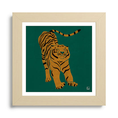 Tiger Doesn't Lose Sleep Framed Art Print Gallery Image 68