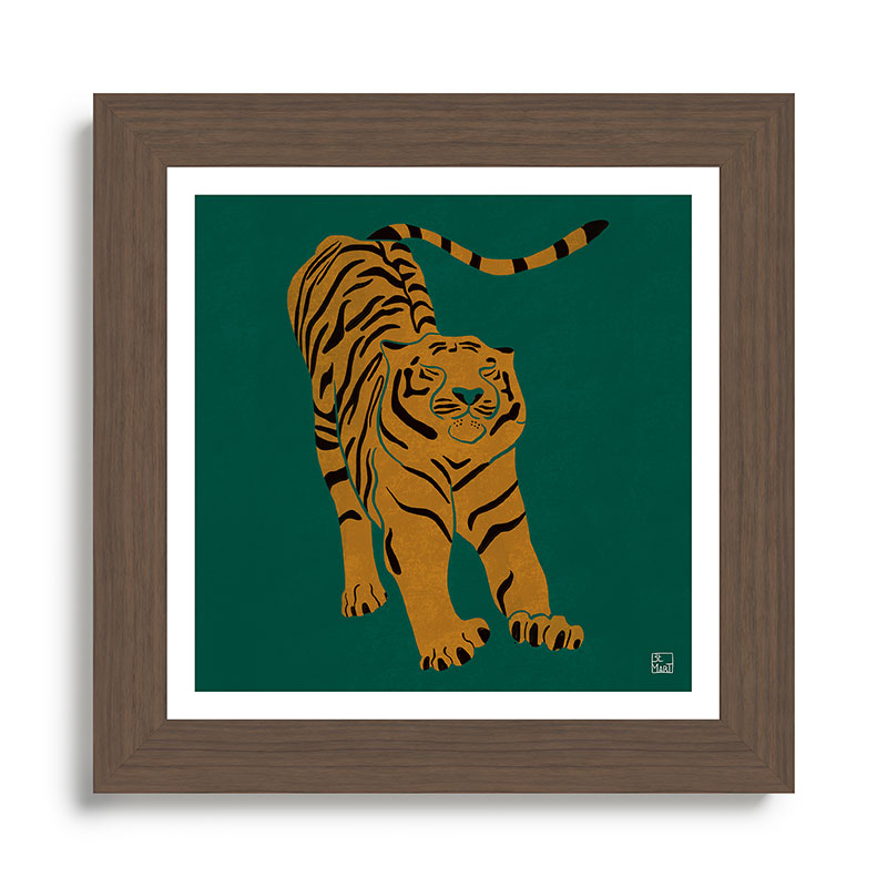 Tiger Doesn't Lose Sleep Framed Art Print Gallery Image 57