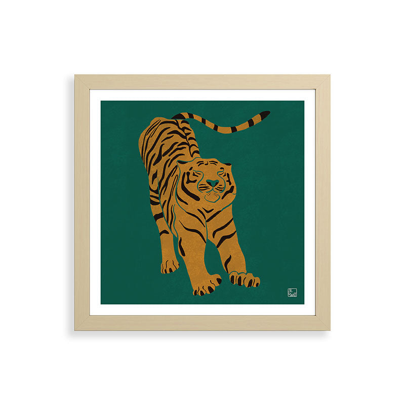 Tiger Doesn't Lose Sleep Framed Art Print Gallery Image 71