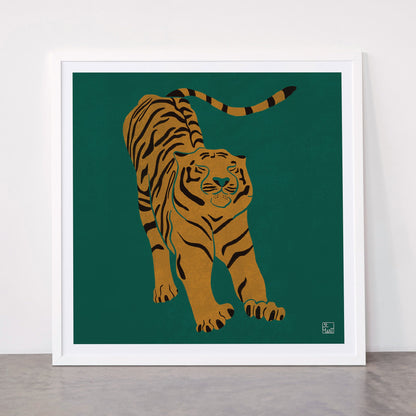 Tiger Doesn't Lose Sleep Framed Art Print Gallery Image 87
