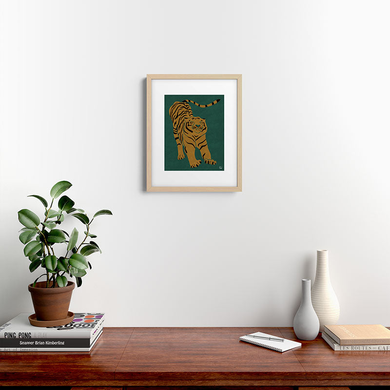 Tiger Doesn't Lose Sleep Framed Art Print Gallery Image 25