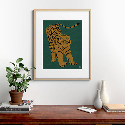 Tiger Doesn't Lose Sleep Framed Art Print Gallery Image 29