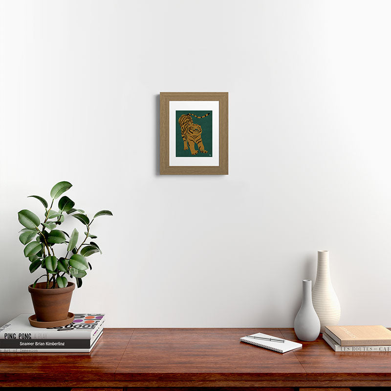 Tiger Doesn't Lose Sleep Framed Art Print Gallery Image 51