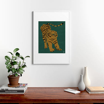 Tiger Doesn't Lose Sleep Framed Art Print Gallery Image 37