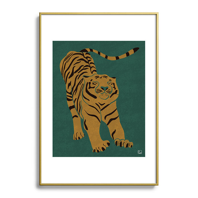 Tiger Doesn't Lose Sleep Framed Art Print Gallery Image 123