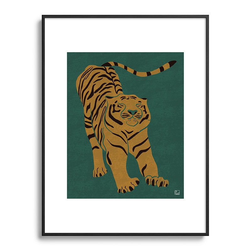 Tiger Doesn't Lose Sleep Framed Art Print Gallery Image 115