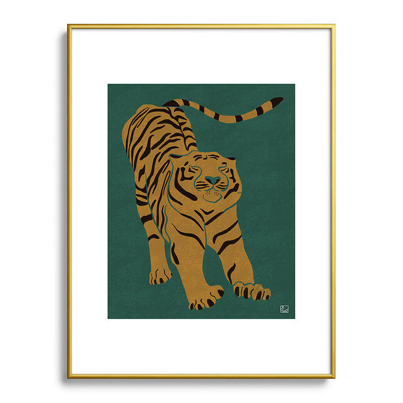Tiger Doesn't Lose Sleep Framed Art Print Gallery Image 124