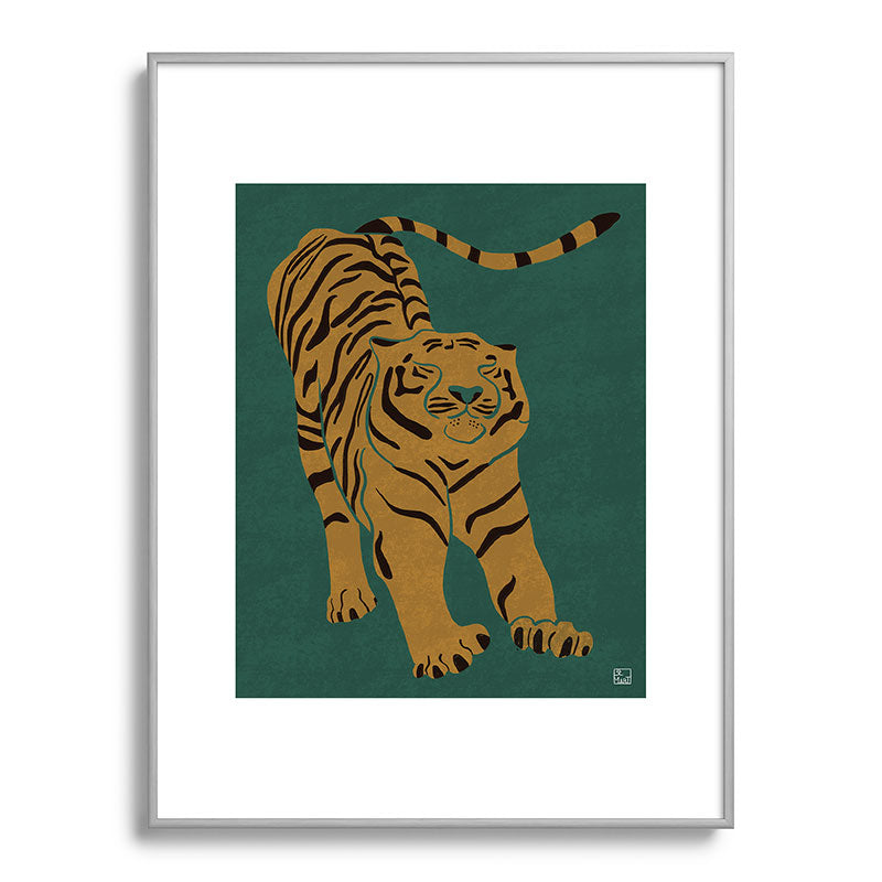 Tiger Doesn't Lose Sleep Framed Art Print Gallery Image 134