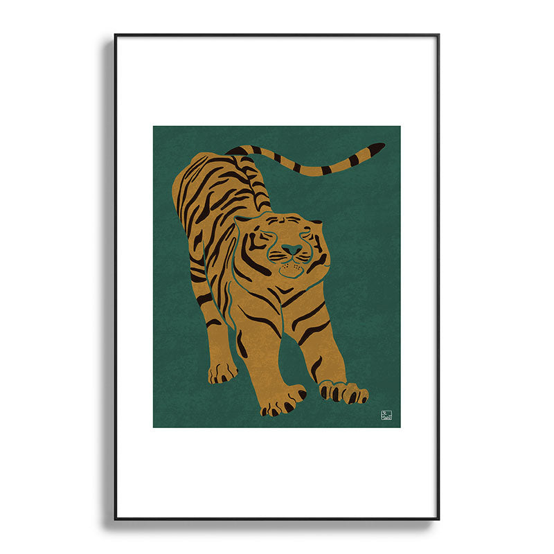 Tiger Doesn't Lose Sleep Framed Art Print Gallery Image 117