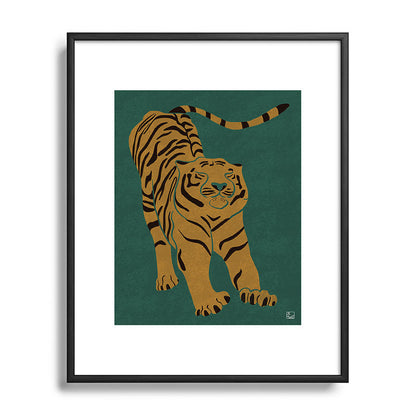 Tiger Doesn't Lose Sleep Framed Art Print Gallery Image 111