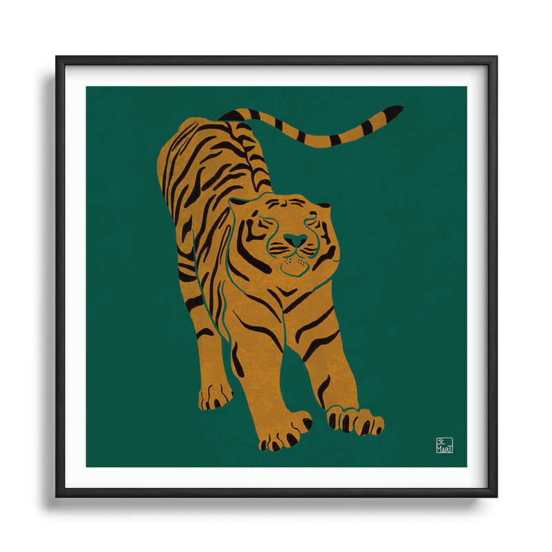 Tiger Doesn't Lose Sleep Framed Art Print Gallery Image 122
