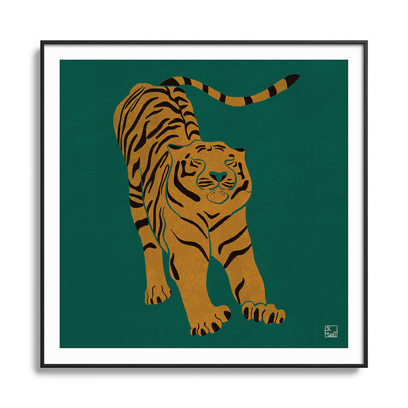 Tiger Doesn't Lose Sleep Framed Art Print Gallery Image 126