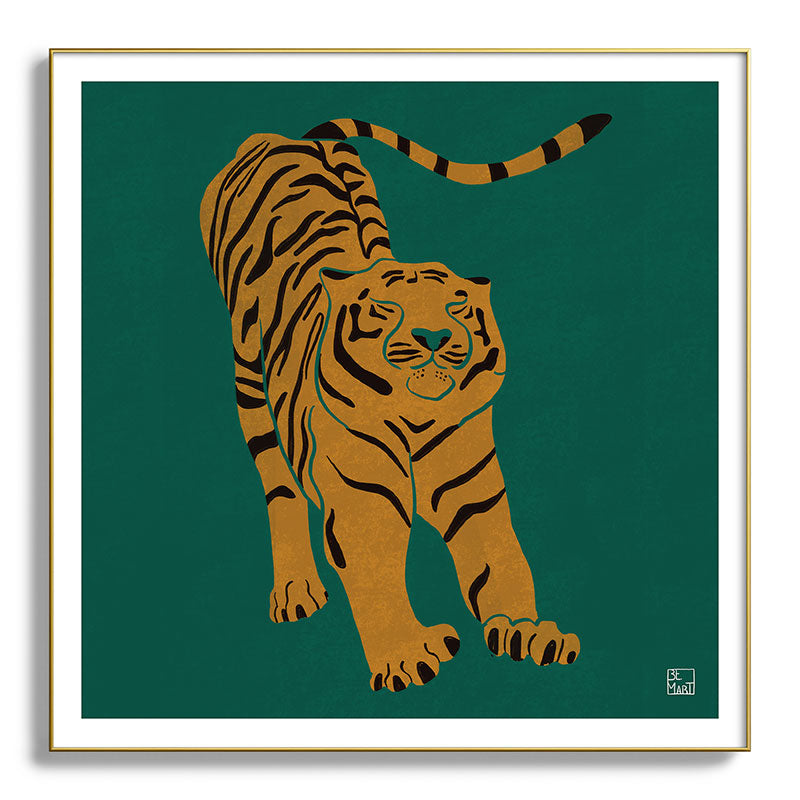 Tiger Doesn't Lose Sleep Framed Art Print Gallery Image 139