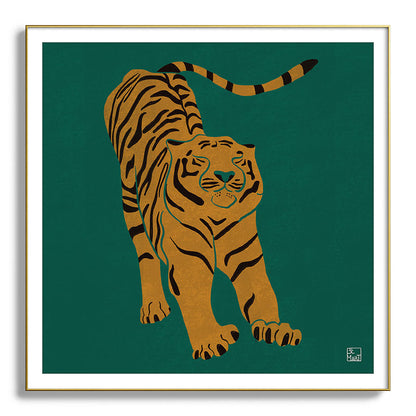 Tiger Doesn't Lose Sleep Framed Art Print Gallery Image 139