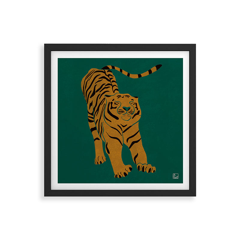 Tiger Doesn't Lose Sleep Framed Art Print Gallery Image 7