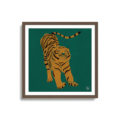 Tiger Doesn't Lose Sleep Framed Art Print Gallery Image 17