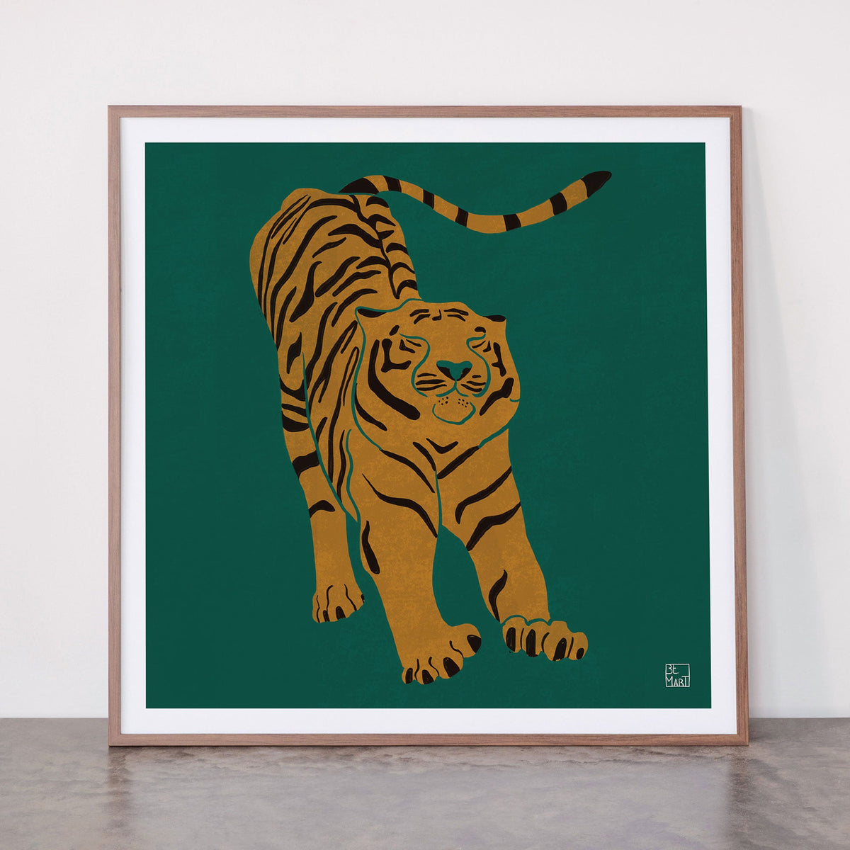 Tiger Doesn't Lose Sleep Framed Art Print Gallery Image 21