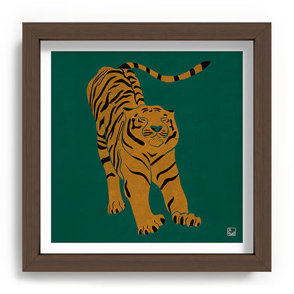 Tiger Doesn't Lose Sleep Framed Art Print Gallery Image 98