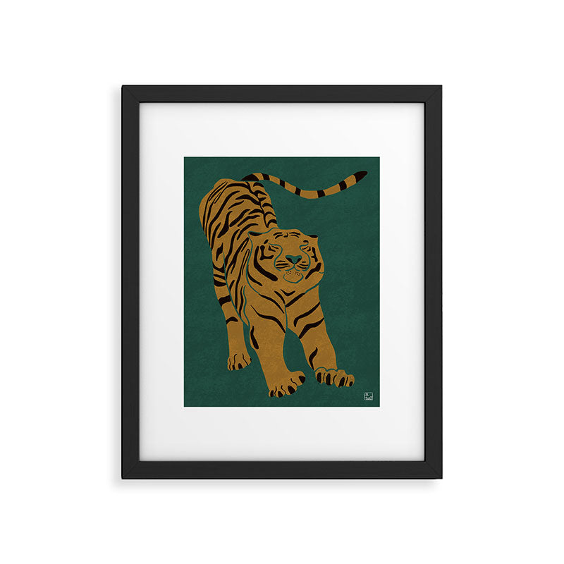 Tiger Doesn't Lose Sleep Framed Art Print Gallery Image 3