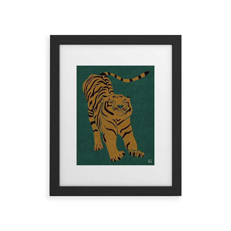 Tiger Doesn't Lose Sleep Framed Art Print Gallery Image 47