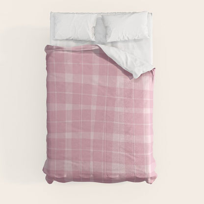 Wavy Plaid Pink Comforter Gallery Image 3