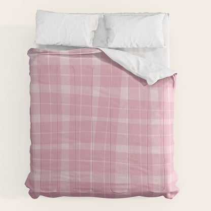 Wavy Plaid Pink Comforter Gallery Image 7