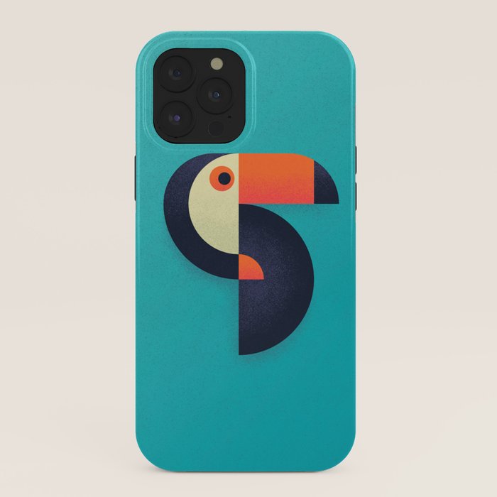 Toucan Geometric - Aqua iPhone Case Gallery Image 40