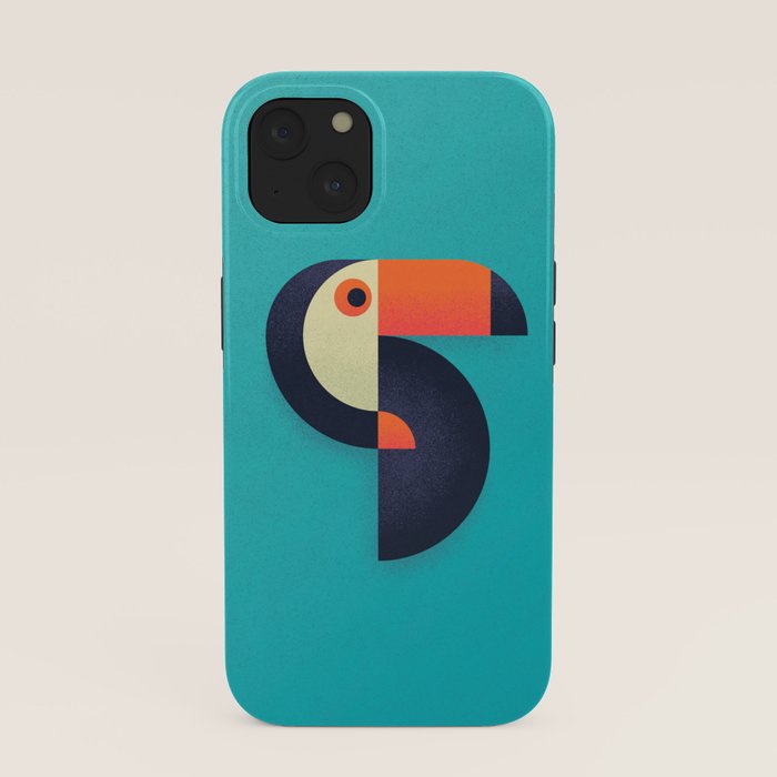 Toucan Geometric - Aqua iPhone Case Gallery Image 37
