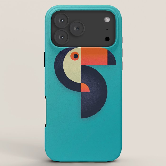 Toucan Geometric - Aqua iPhone Case Gallery Image 8
