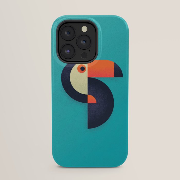 Toucan Geometric - Aqua iPhone Case Gallery Image 31