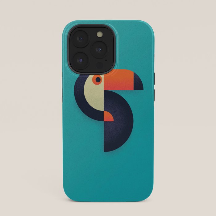 Toucan Geometric - Aqua iPhone Case Gallery Image 35
