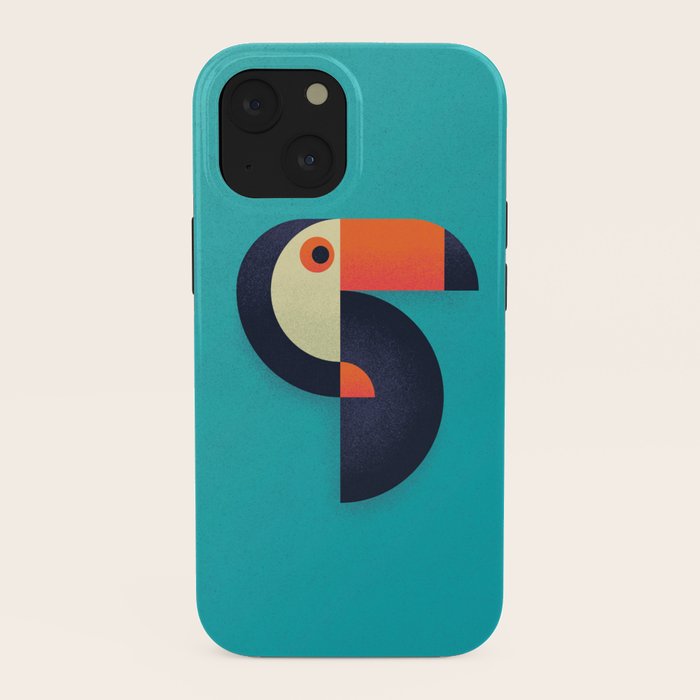 Toucan Geometric - Aqua iPhone Case Gallery Image 38