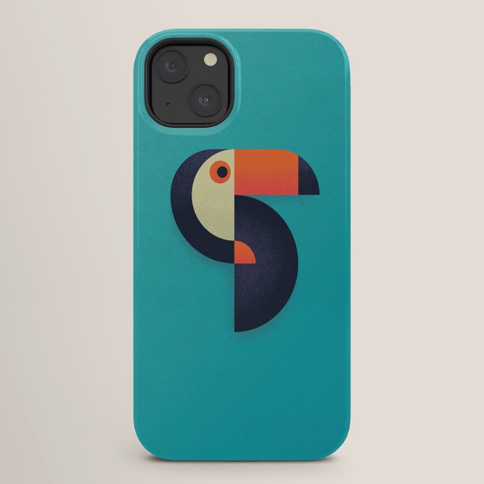 Toucan Geometric - Aqua iPhone Case Gallery Image 26