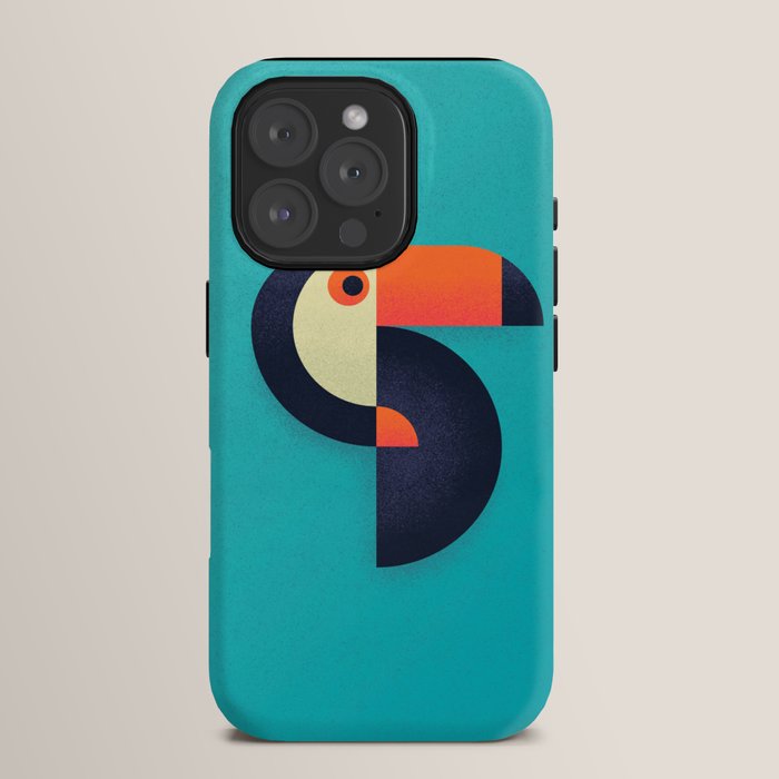 Toucan Geometric - Aqua iPhone Case Gallery Image 15