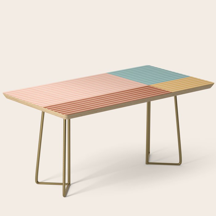 Color Block Line Abstract VI Coffee Table Gallery Image 2
