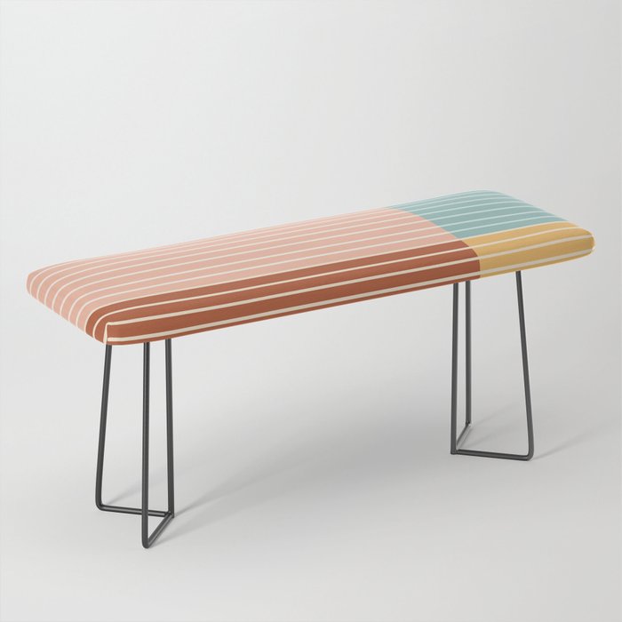Color Block Line Abstract VI Bench Gallery Image 1