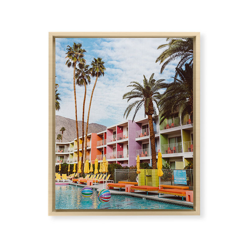 Palm Springs Pool Day VII Framed Canvas Print Gallery Image 18