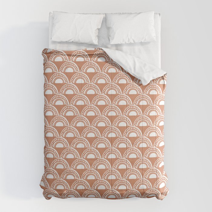 Sunshine and Rainbows . Terra Cotta Comforter Gallery Image 6
